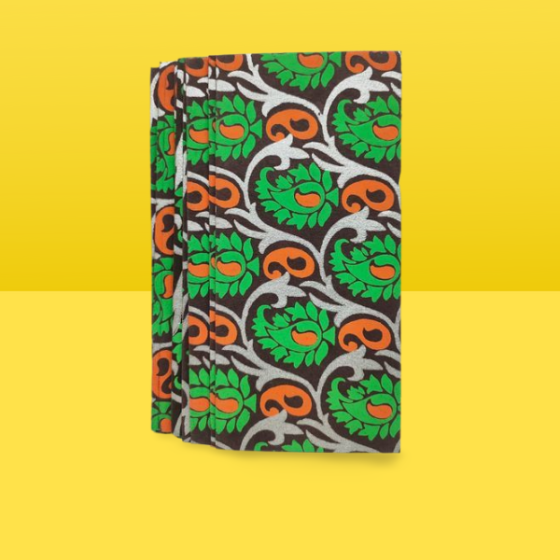 Envelope Handmade Paper Flower Green B 3.5x7 (Set of 2)