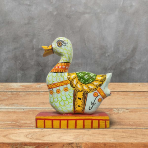Decorative Wood Toy Duck