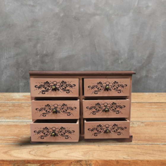 Drawer Wooden With Tiles 12*9
