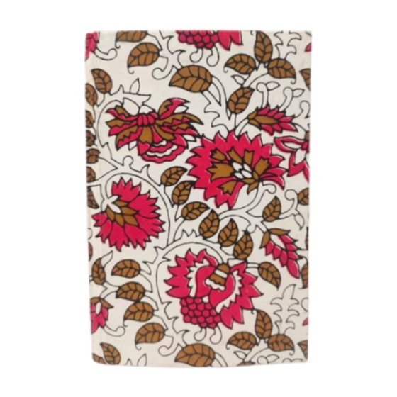 DIARY FLOWER PAGEWHITE BASE PINK FLOWER4"*6"