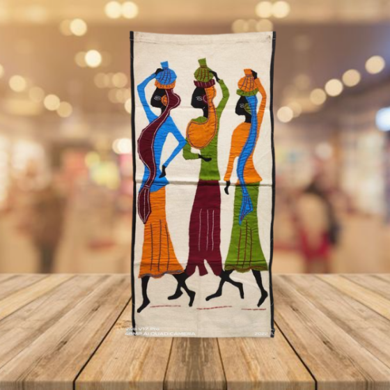 Wall Art Applique 3 Ladies With Eyes 35*50