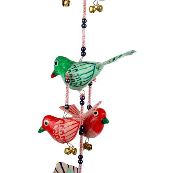 Hanging Birds Paper Mache 16