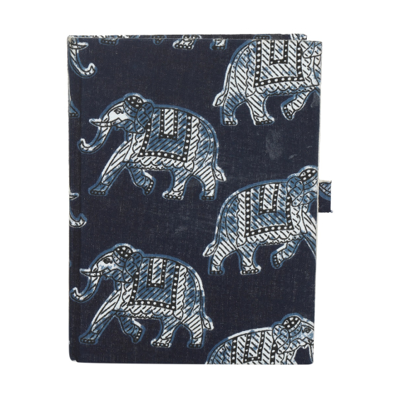 Saras Diary Pen Lock Fabric Handmade Paper 6*8'