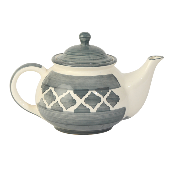 Saras Tea Pot Khurja Pottery Round B