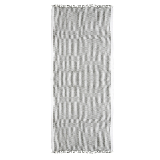 Bath Towel Cotton Brown With White