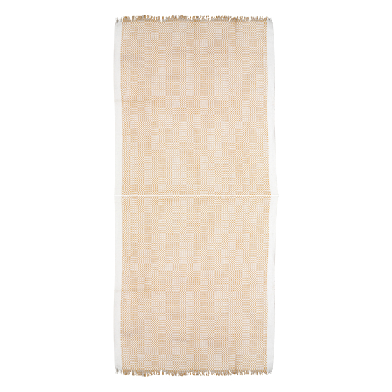 Bath Towel Cotton Yellow With White