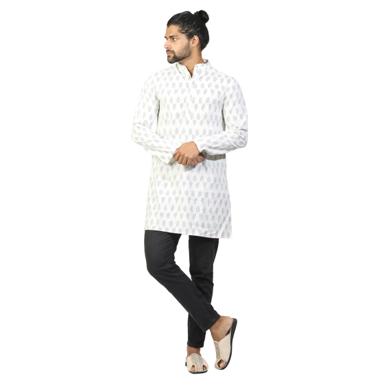 Saras Aajeevika Mens Kurta Ikkat Full length