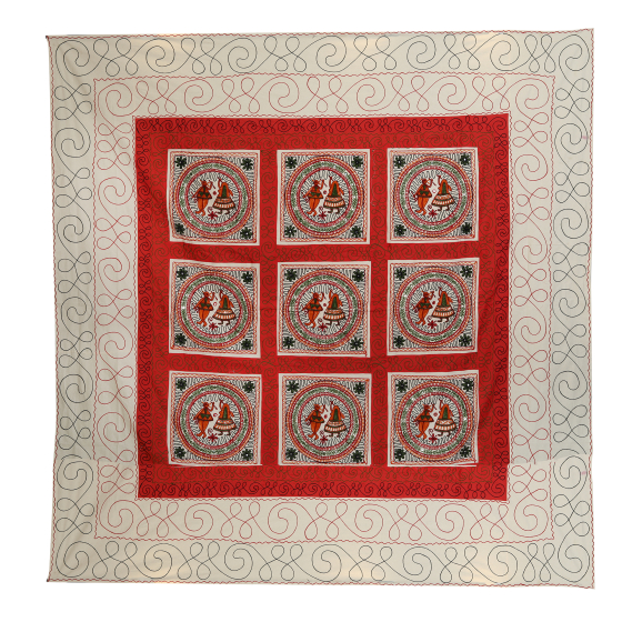 Dbs Embroidery Applique Bedsheet With Pillow Image 1