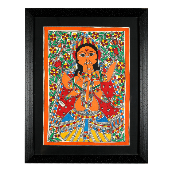 Saras Aajeevika 4 Madhubani Framed Paintings 18/15 fine work
