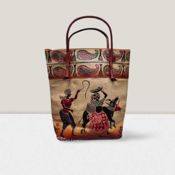 Ladies Bag Shanti Niketan leather Buffalo Farmer