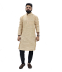 Cotton Long Kurta Full Sleeves (Yellow Lines 42)