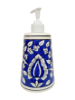 Soap Dispenser Ceramics Blue pottery