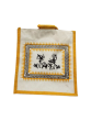 Carry Bag Jute Painting Yellow