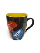 Coffee Mug Pattachitra Painting Fish Black Yellow