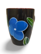 Coffee Mug Pattachitra Painting Flower Black Red