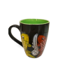 Coffee Mug Pattachitra Painting Fish Black Green