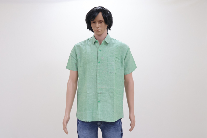 Cotton Shirt Half Sleeves (Light Green 44)