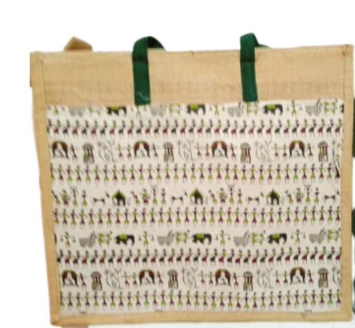 JUTE SHOPPING BAG MARRIAGE STORY 16*18