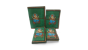 DIARY BAHI DEVNAGRI BLACK PRINT GANPATI GREEN (4 PCS)