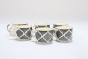 Khurja Pottery Cup Gray Clr Rnd Shape 6 Pc Big Set