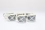 Khurja Pottery Cup Gray Clr Rnd Shape 6 Pc Big Set