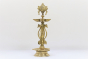 Brass Home Decor Five Diya Lamp 