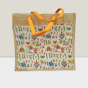 JUTE SHOPPING BAG VILLAGE STORY 17.6*20