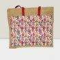 JUTE SHOPPING BAG TRIBLE ART 16*18
