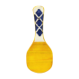 Khurja Pottery Serving Spoon Flat Yellow Clr 9.5"