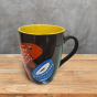 Coffee Mug Pattachitra Painting Fish Black Yellow