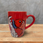Coffee Mug Pattachitra Painting Fish Black Red