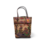 Ladies Bag Shanti Niketan leather Radha Krishna Blue