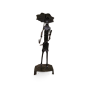 Showpiece Wrought Iron Girl With Umbrella