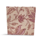 Slip Box Handmade Paper Pink Floral 4*4'