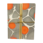 DIARY BAMBOOSHEET MARVEL GREY ORANGE PRINT6"*8"