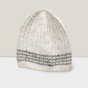 Cap Angora Wool Grey Less White