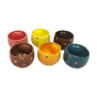 Khurja Pottery Cup  Multi Clr 6 Pc