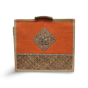 Conference Bag Jute With Sital Patti Work Orange