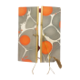 DIARY BAMBOOSHEET MARVEL GREY ORANGE PRINT6"*8"