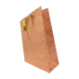 HANDMADE PAPER BAG PINK WITH GOLDEN PETALS 11"*13"