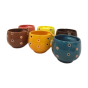 Khurja Pottery Cup  Multi Clr 6 Pc