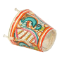 Saras Lamp Goat Leather Handpainted 5"
