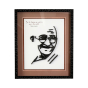 Wall Décor Glass Framed Gandhi Image 1
