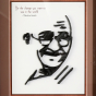 Wall Décor Glass Framed Gandhi Image 2