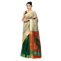 Saree Plain dupian kosa tana/dupian jala saree Image 3