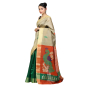 Saree Plain dupian kosa tana/dupian jala saree Image 1