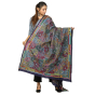 Saras Aajeevika Dupatta Tussar Heavy Work Multicolor 44" Image 1