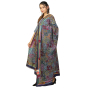 Saras Aajeevika Dupatta Tussar Heavy Work Multicolor 44" Image 3