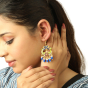 Earrings Meenakari peacock Ring Shaped Mlt