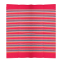 Bedspread  Cotton Red With Multicolor Line